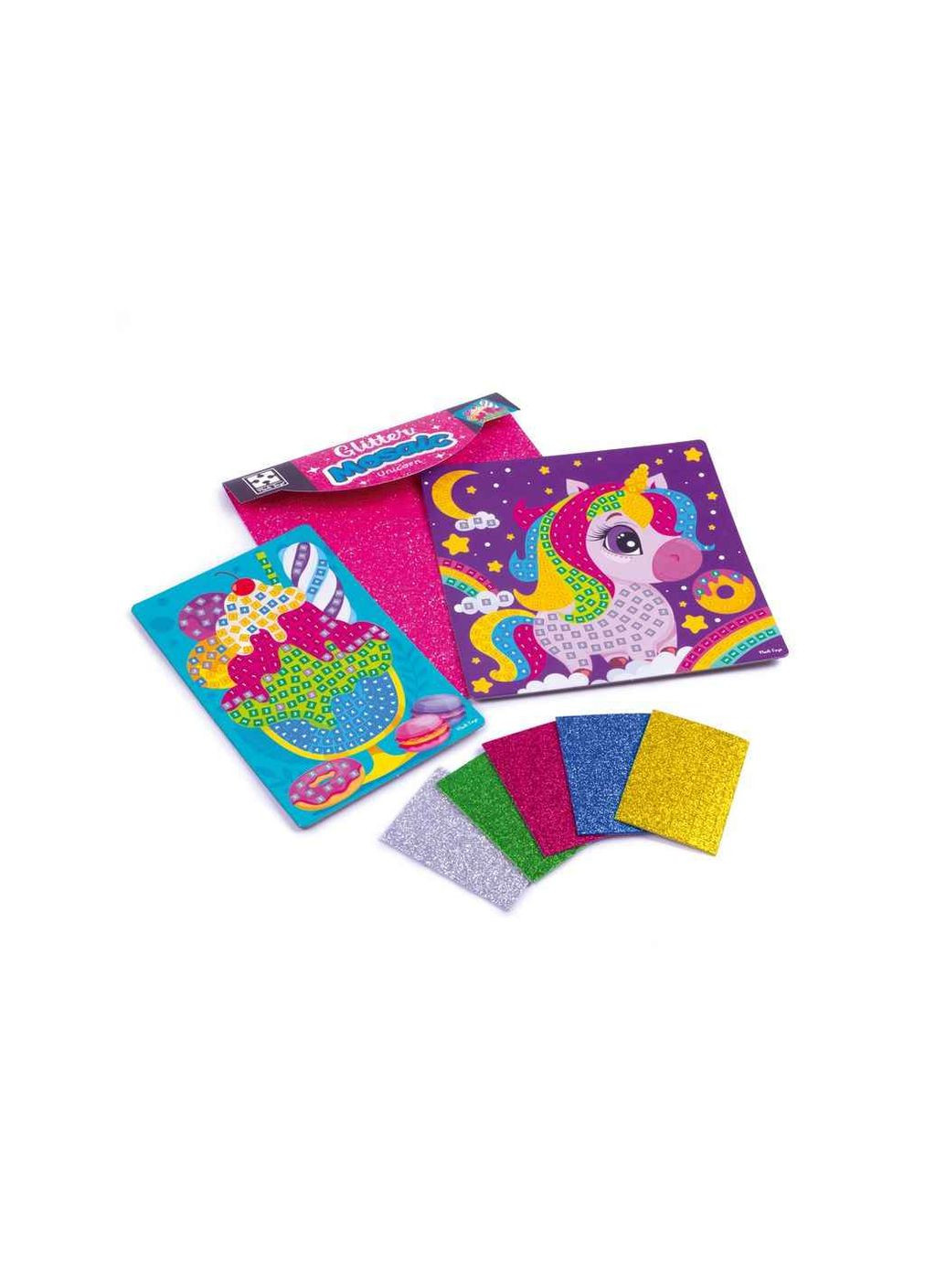 Набор для творчества с блестящей мозаикой «Единорог и мороженое» VT4511-12 Vladi toys (366546407)