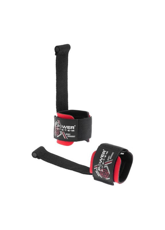 Power Pin Lifting Straps 3350-BK-0 Black-Red Power System (371895586)