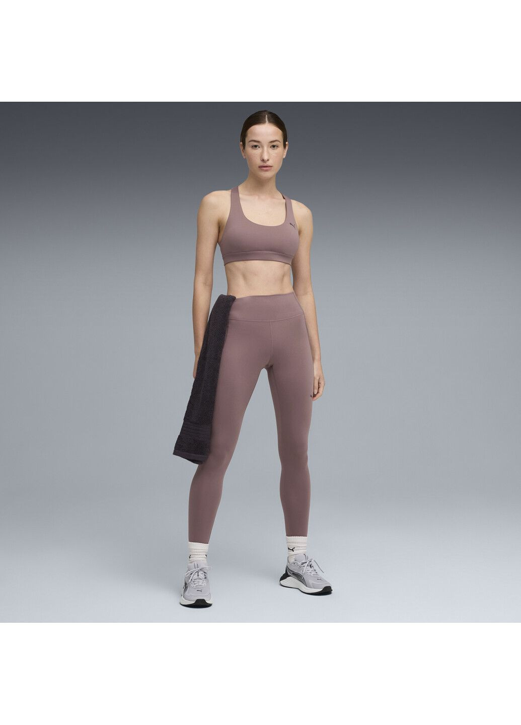 Пурпурные демисезонные леггинсы cloudspun high-waist tights women Puma