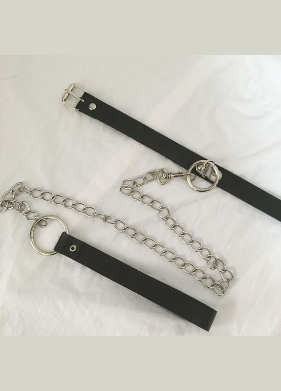 Поводок бдсм на ланцюжку з карабіном Miss Elfie No Brand (303908659)