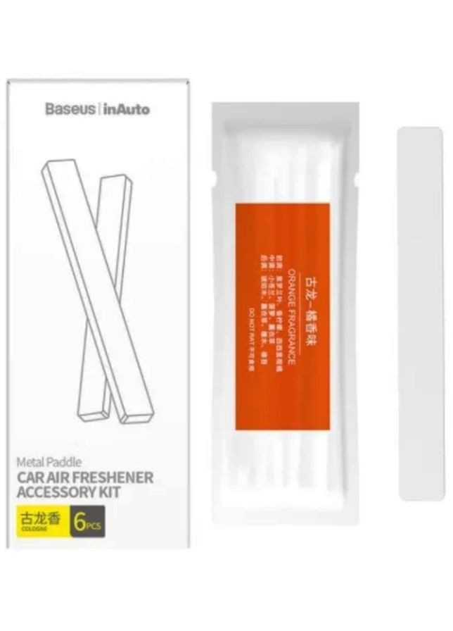 Запасные картриджи для ароматизатора SUXUN-M0A с ароматом одеколона 6 шт Baseus (296925688)