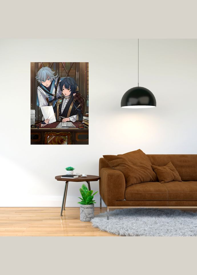 Плакат- із принтом Genshin Impact — комп'ютерна гра 6 A2 А0 Кавун постер (316210747)