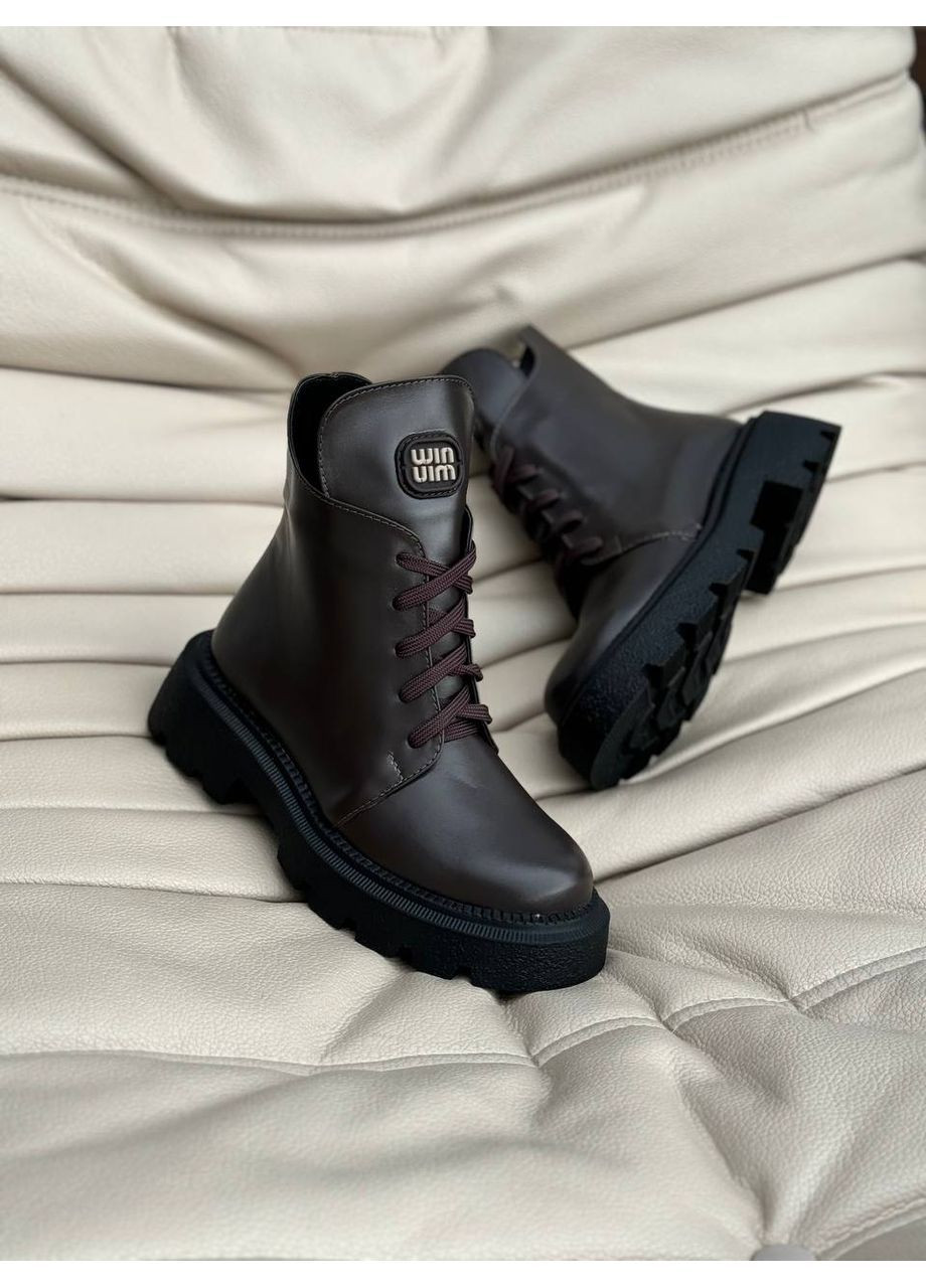 Зимние зимние кожаные ботинки Helen