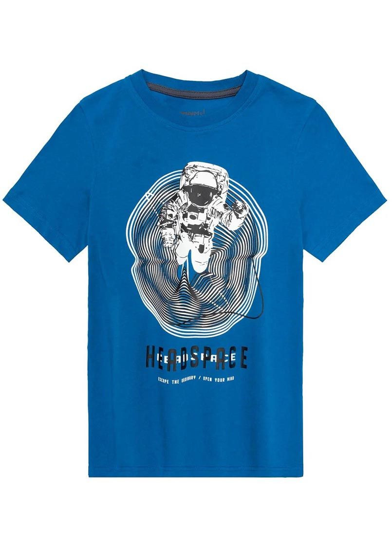 Синяя всесезон пижама футболка + шорты Pepperts