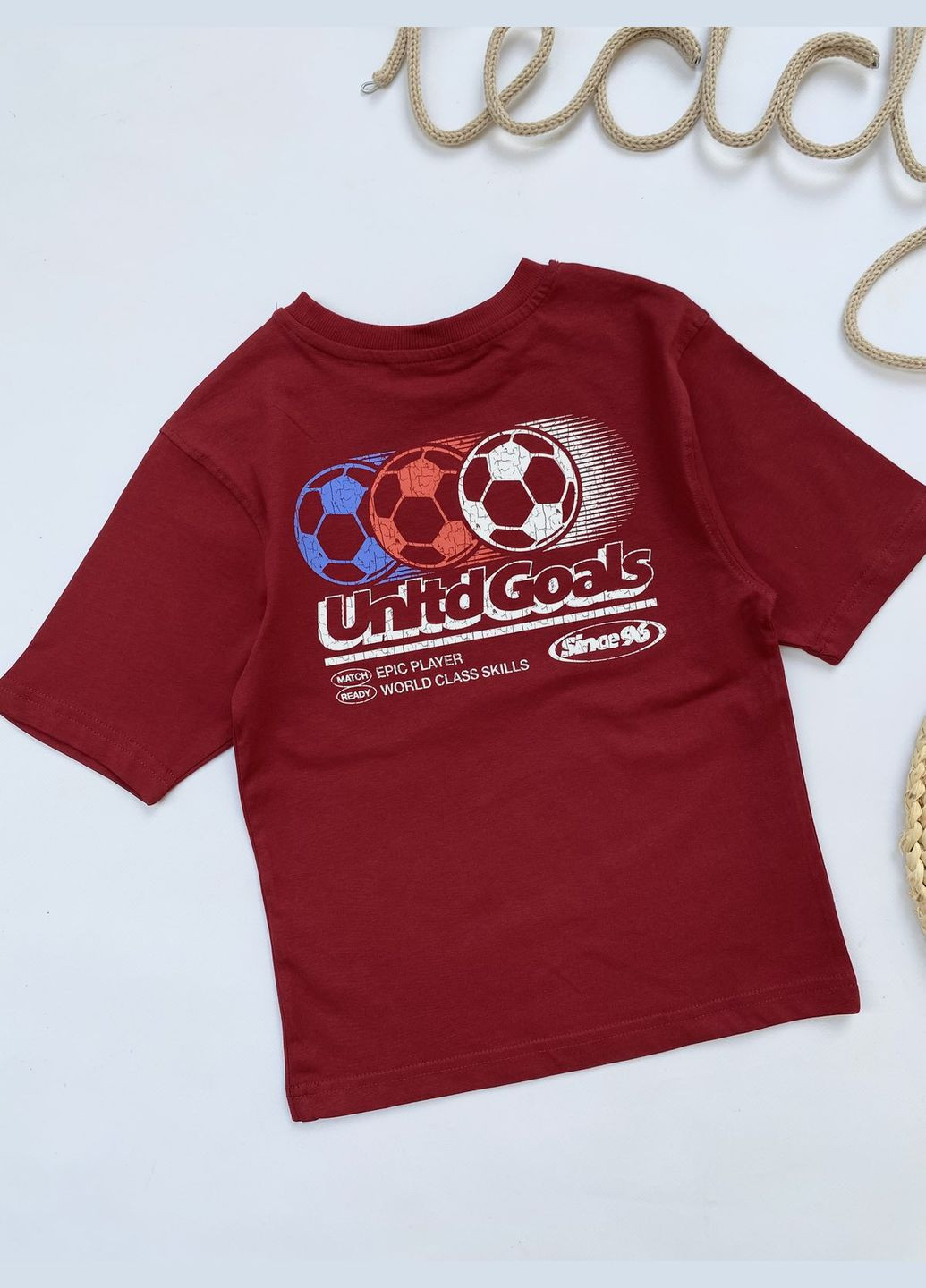 Бордова футболка для хлопчика George
