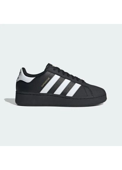 КРОСІВКИ ЖІНОЧІ ADIDAS SUPERSTAR XLG BLACK WHITE PLATFORM АДІДАС СУПЕРСТАР No Brand чорні демісезони (367167051)