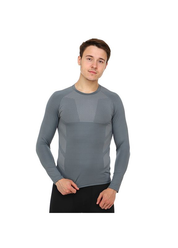 Серый демисезонный лонгслив LIDONG