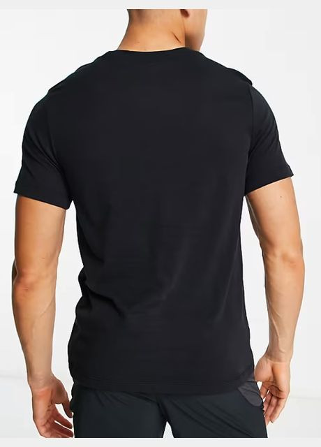 Черная футболка мужская Nike Mens Trail Outdoor Running Dri-fit T-Shirt Training