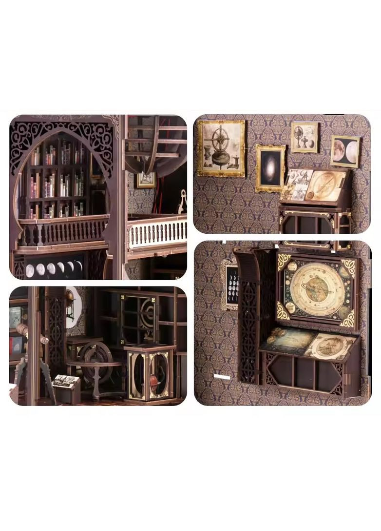 Бук Нук Музей астрономии конструктор Book Nook Museum of Astronomy BV02-005 No Brand (362452780)