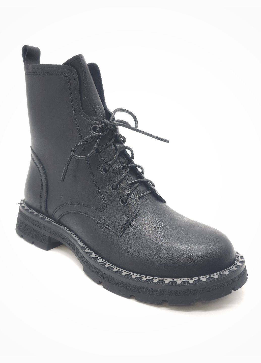 Жіночі черевики чорні шкіряні EG-10-4 23,5 см (р) Egga (260676478)