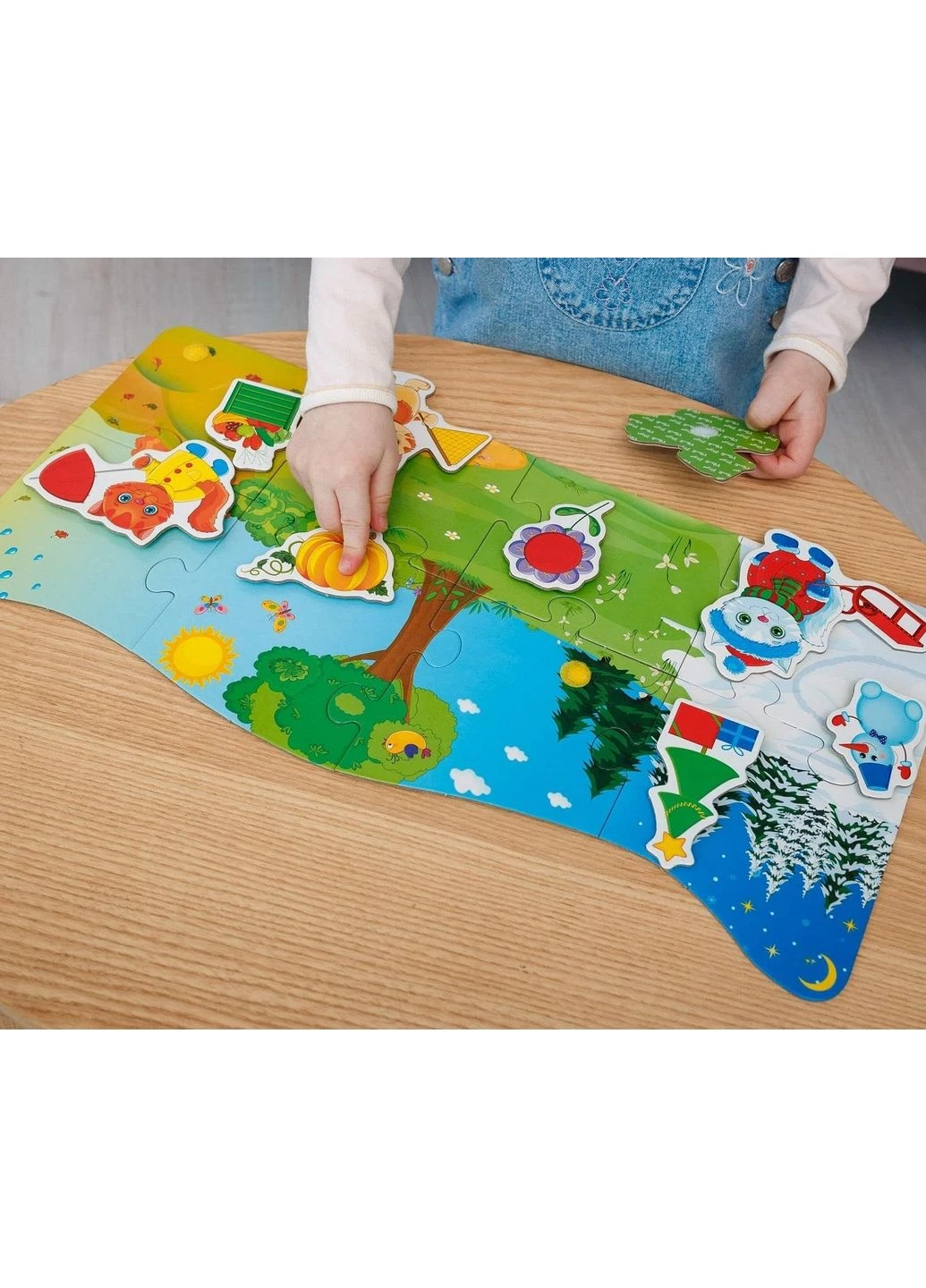 Пазлы с липучками Vladi Toys 4 сезона, укр. язык VT2907-04 No Brand (385604955)