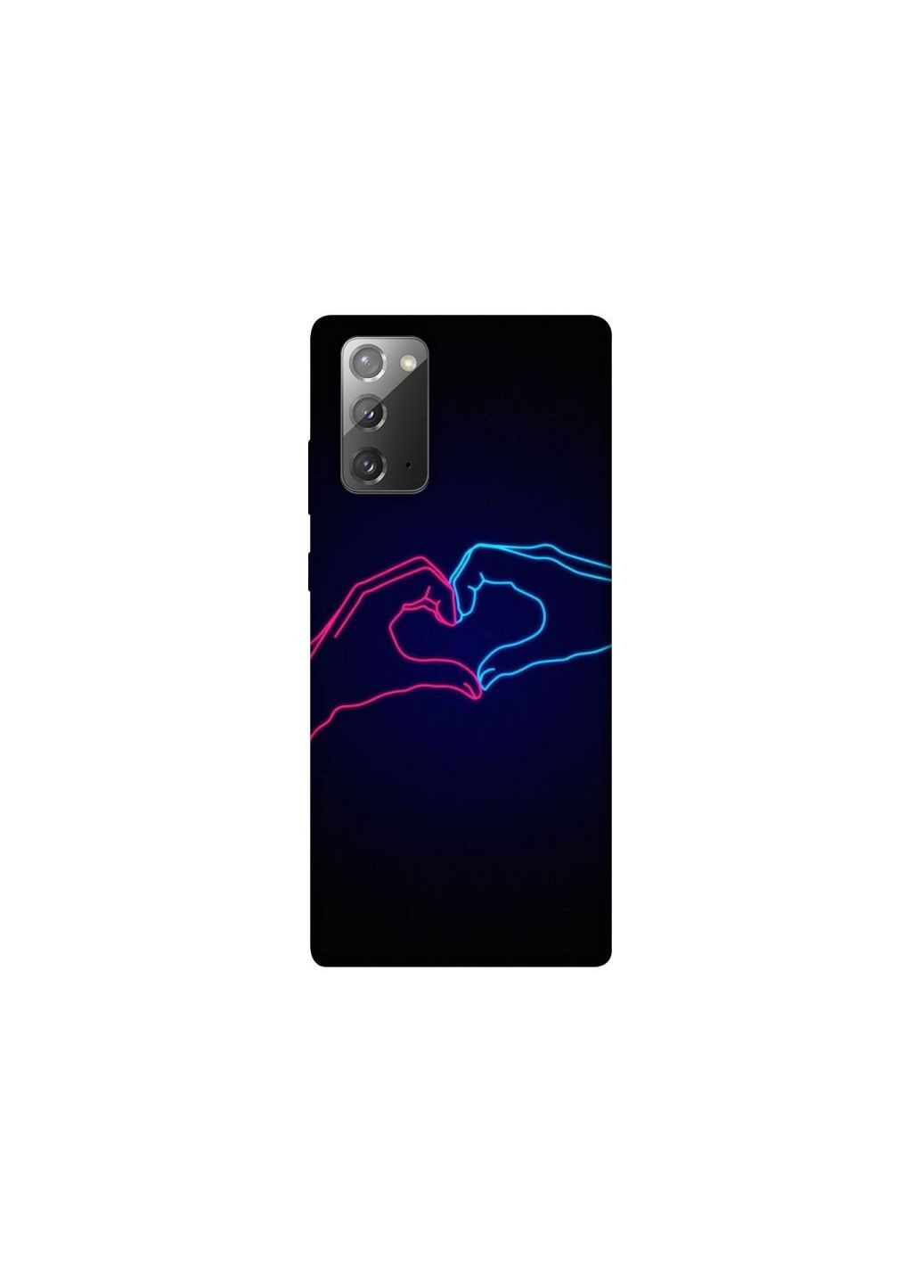 Чехол на Samsung Galaxy Note 20 Neon love Frontalka (353366408)