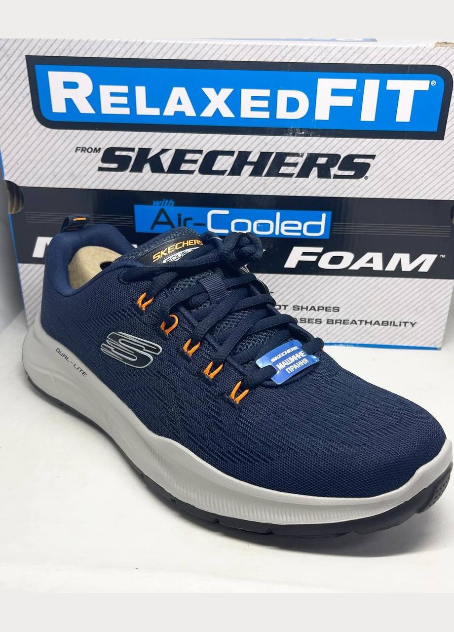 Синие кроссовки мужские Skechers RELAXED FIT EQUALIZER