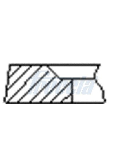 Кольца поршневые (1CYL) VW 81.0 (2.5/2/3) AXD/AXE/BAC/BNZ/CECB FR10-500900 Freccia (368534212)