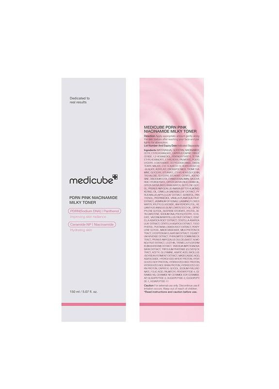 Молочный тонер с полинуклеотидами и пептидами PDRN Pink Niacinamide Milky Toner 150 ml Medicube (364859820)