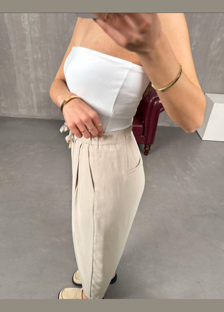 Легкие и воздушные брюки из натуральной ткани Adelante (324560055)