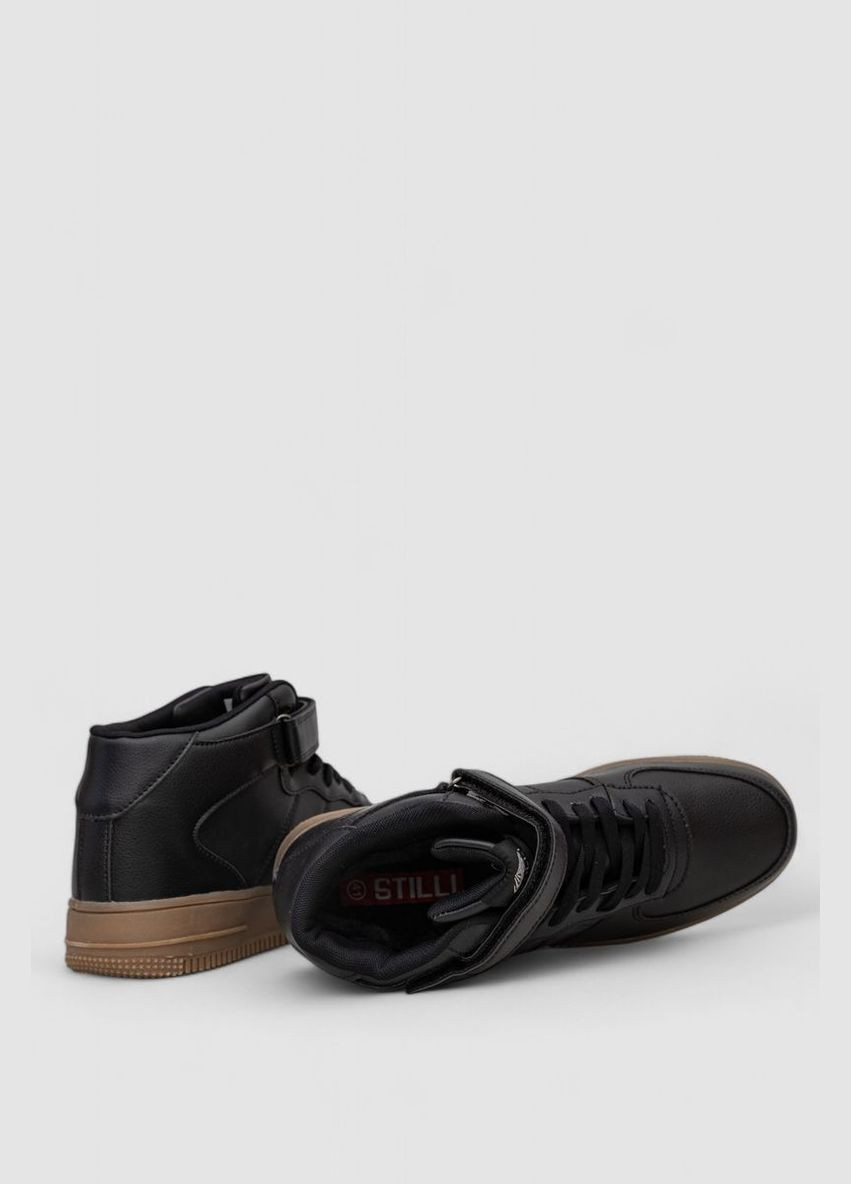 Чорні Осінні кросівки чоловічі зимові на хутрі Ager Кроссовки