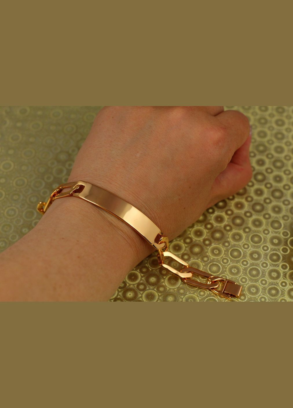 Браслет Рокот з пластиною 19 см 11 мм Xuping Jewelry (316606967)