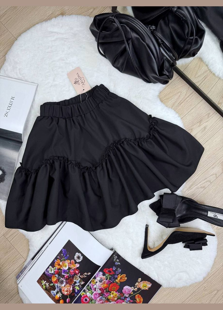 Черная стильная юбка No Brand