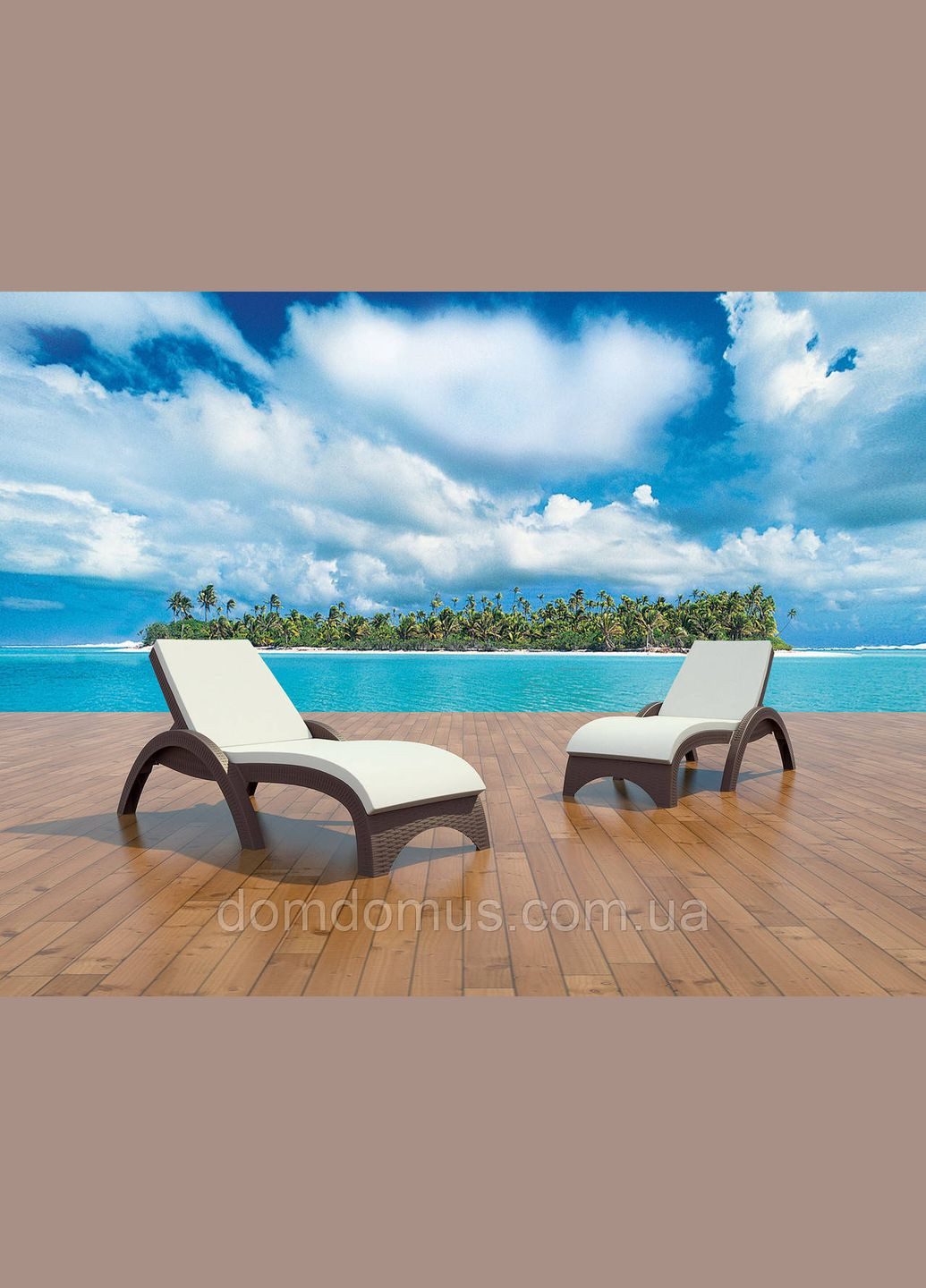 Шезлонг пластиковий FIJI от Exclusive, Siesta (334709162)