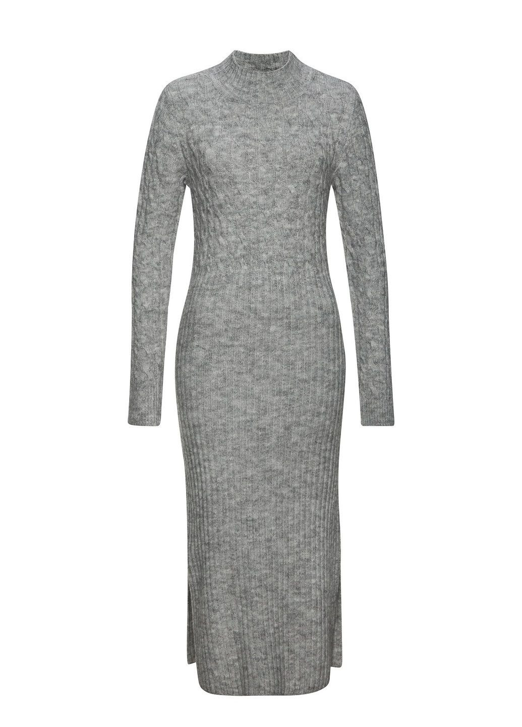 Серое платье Lascana с орнаментом