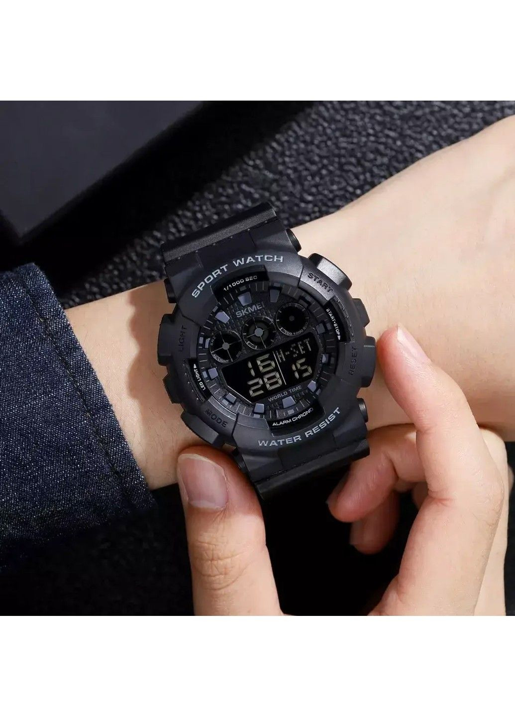 Мужские спортивные часы 1857 (Черные) Skmei (314483952)
