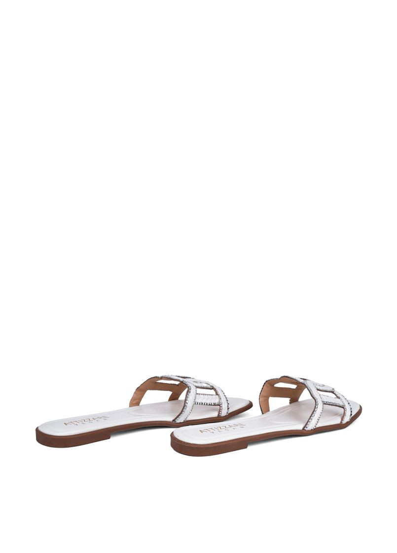 Жіночі Шльопанці Q88-505-2 Білий Тканина Attizzare (368527930)
