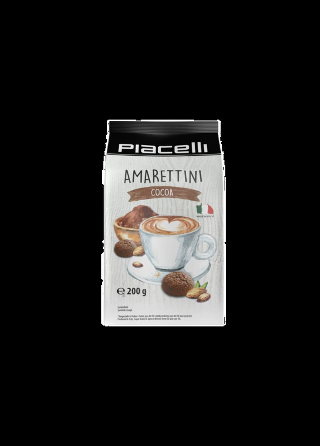 Печиво Кантучіні Amarettini Cocoa 200 г Piacelli (324219509)