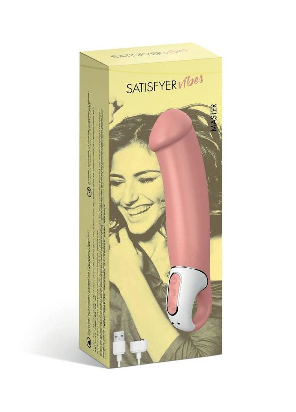 Мощный вибратор Vibes Master, гибкий литой силикон, 12 режимов работы, диаметр 46 мм Satisfyer (292786635)