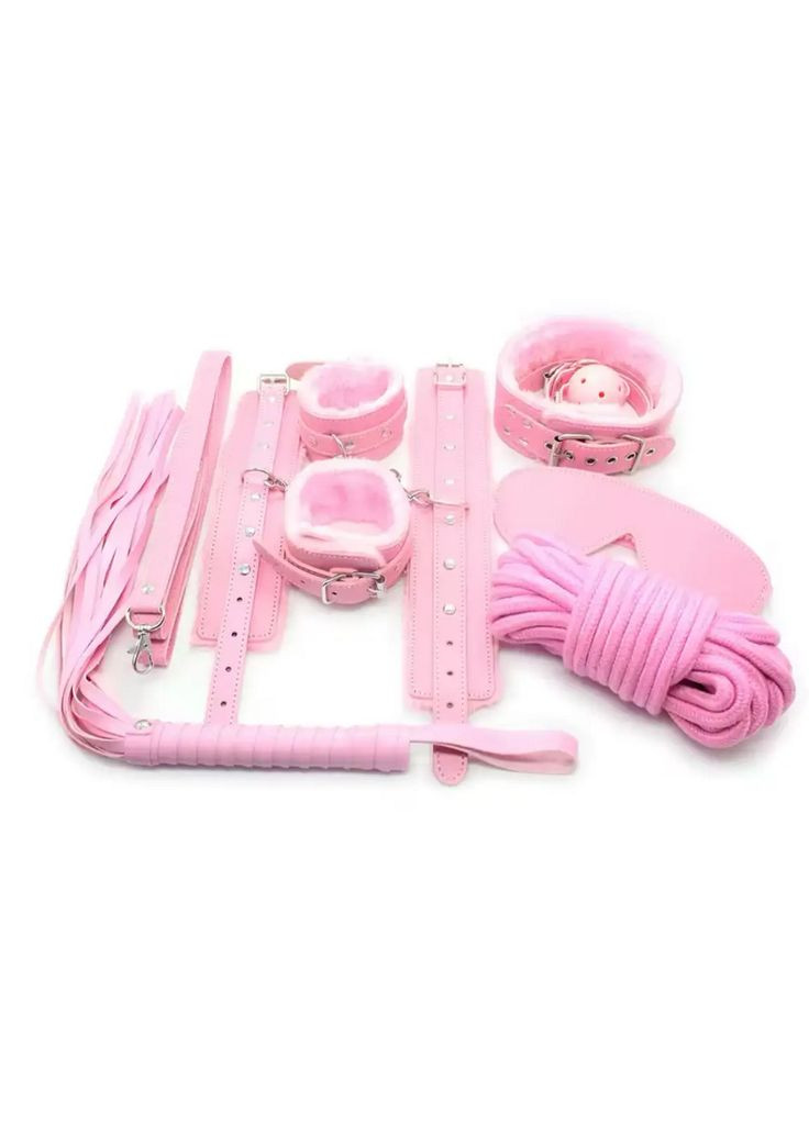 Еротичний набір БДСМ для рольових ігор Чорний бдсм набір 8 предметів для рольових садо-мазо ігор Фетіш No Brand (316720761)