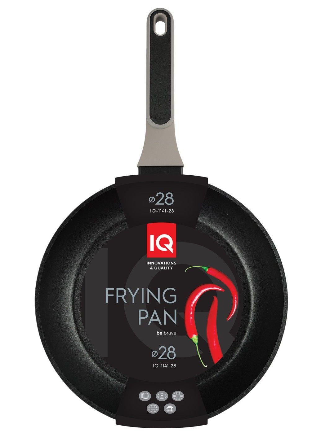 Сковорода Be Brave глубокая 28 см б/крышки (-1141-28) IQ (365276970)