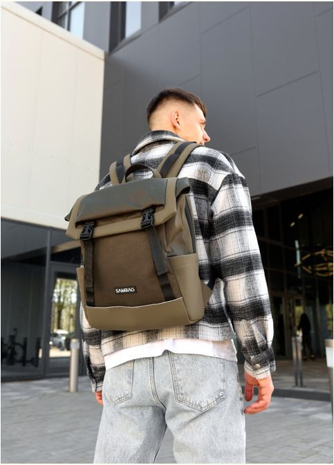 Чоловічий рюкзак Aura чорний (R-24551119m-VS) Sambag (302450060)