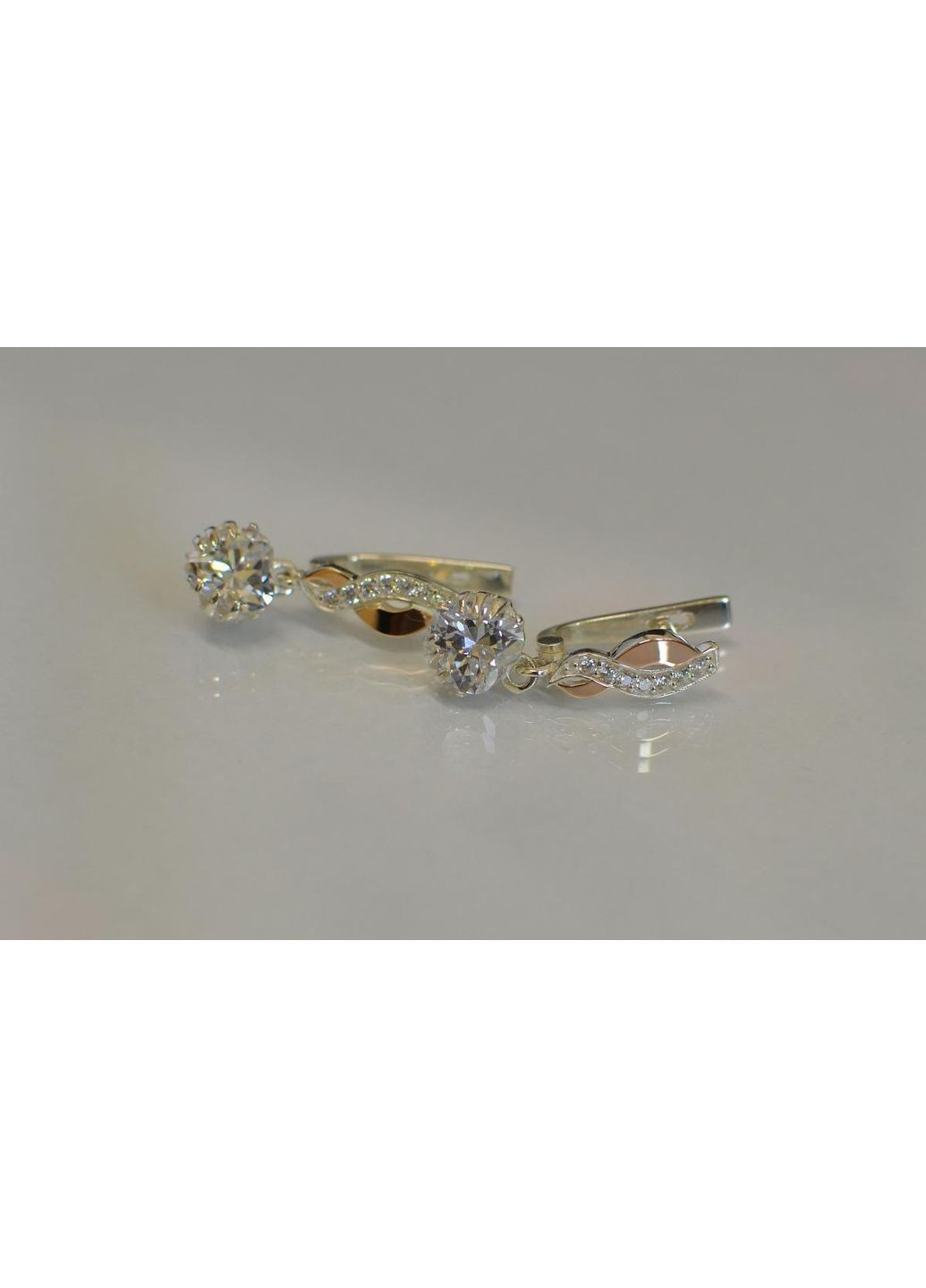 Серьги Сердце в руках Silver Style (367112794)