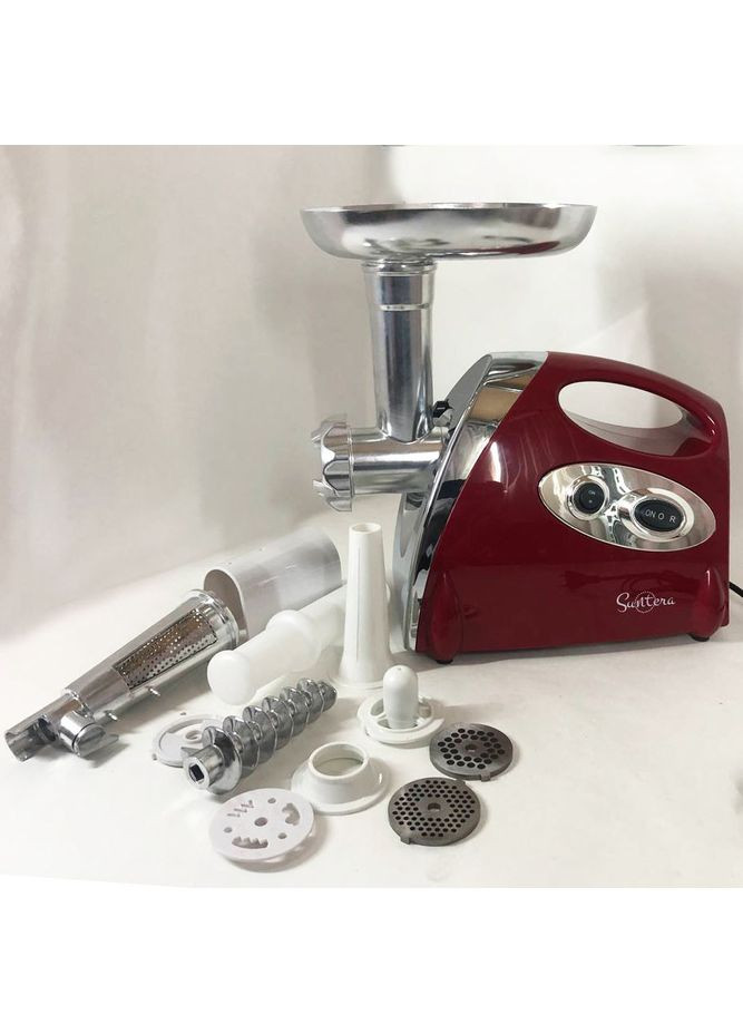 Мощная компактная мясорубка SMG-5420R 1800 Вт, Мясорубка обычная, Мясорубка QE-729 для овощей Suntera (352770561)