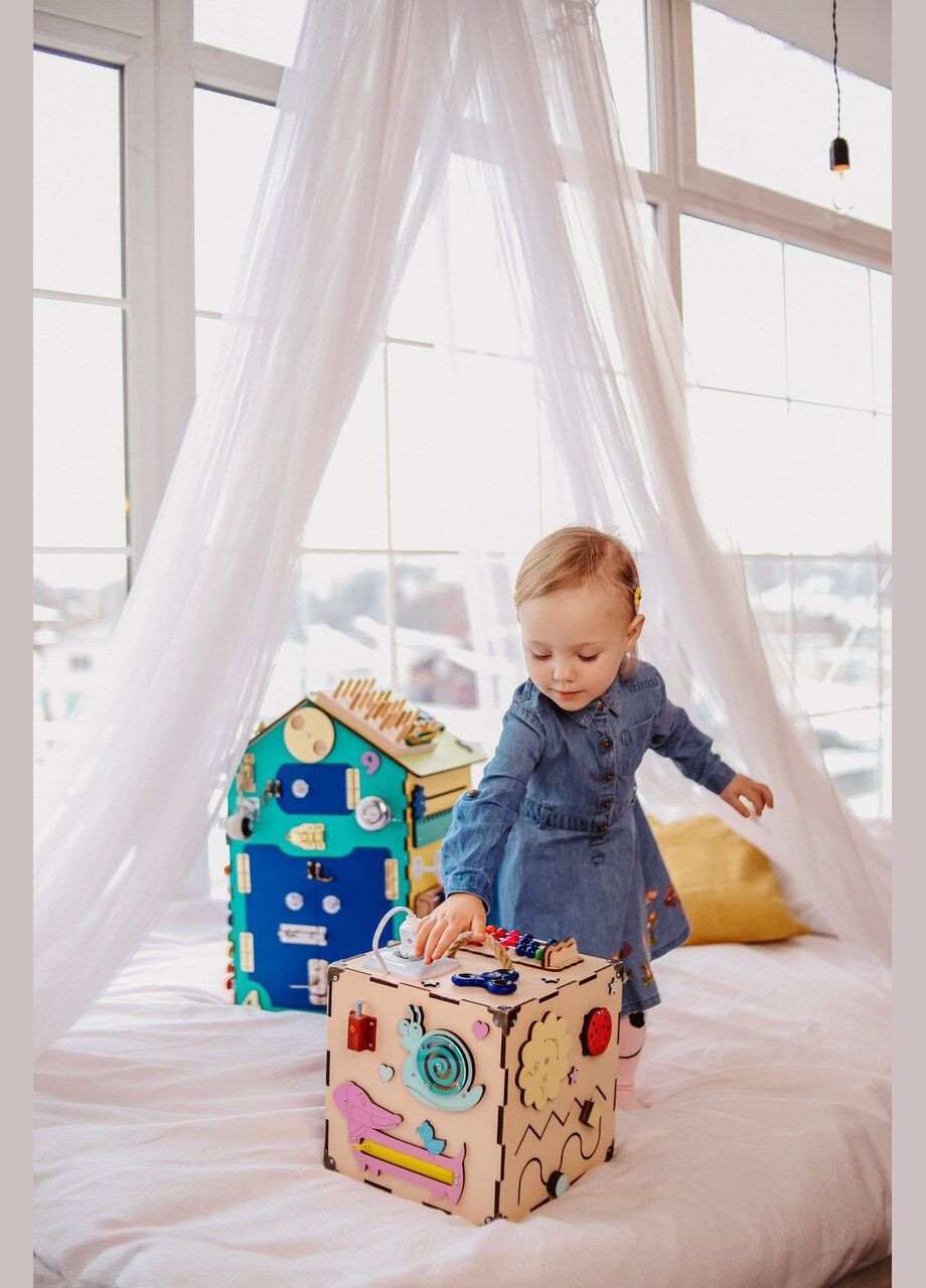 Развивающий Бизикуб 23х23 Бежевый (2000989194132) shop (2000989194132) No Brand (366398052)