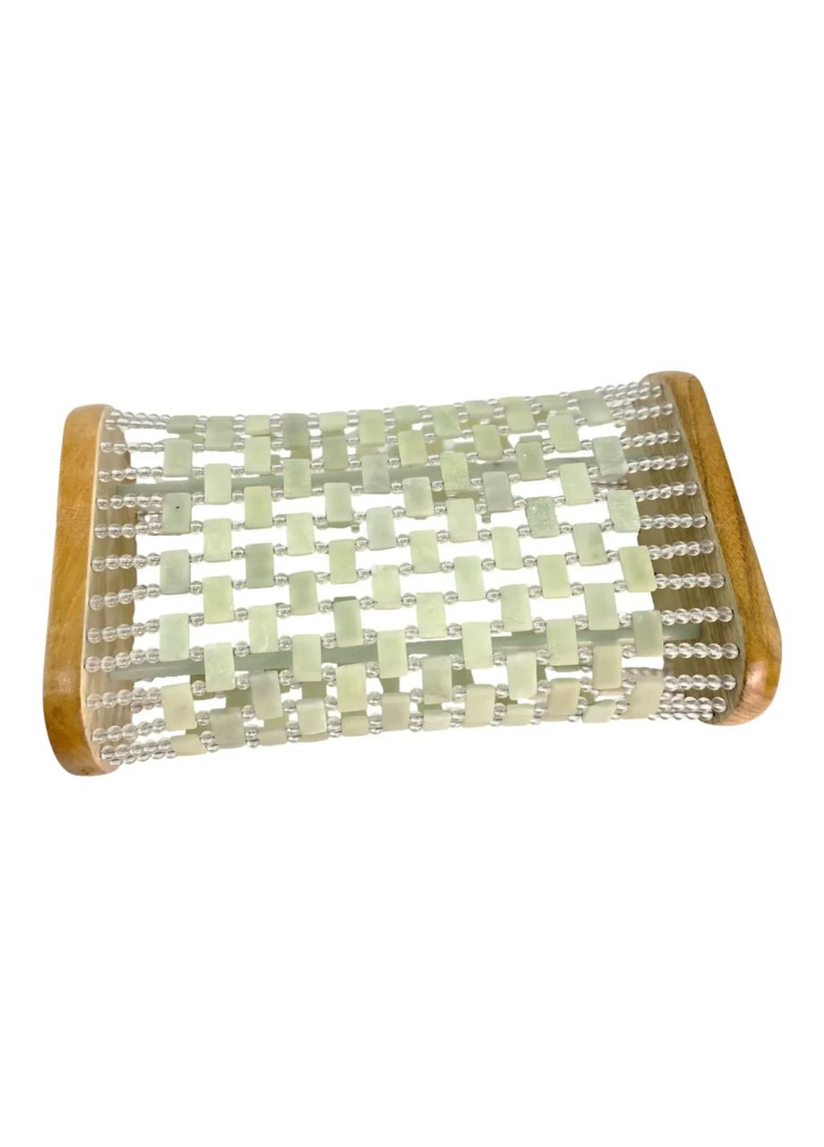 Валик масажний під голову нефритовий (18,5×17×8,2 см) No Brand (365875591)