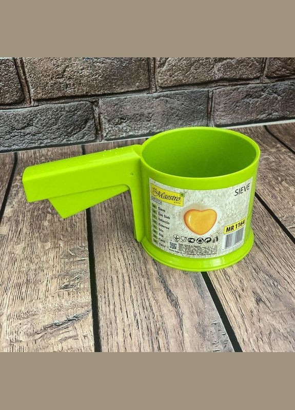 Кружка-сито для просеивания муки (MR-1164) Зеленый Maestro (334713071)