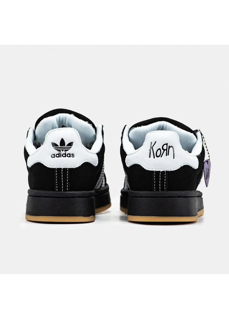 Чорні Осінні кросівки чоловічі adidas campus x korn black адідас кампус No Brand