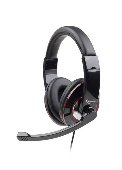 Наушники с микрофоном MHS-U-001, USB интерфейс, глянцевый цвет Gembird (333824612)