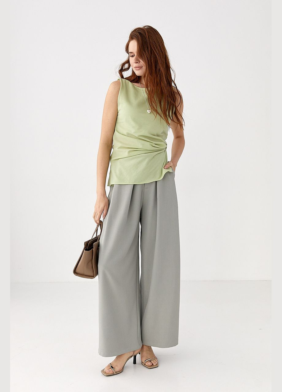 Брюки-палаццо в комплекте с ремнем Lurex (333339881)