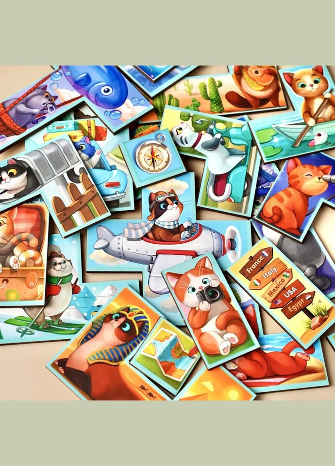 Дерев'яний сортер "Тетріс великий - Котики" (ПСД125) PSD125 No Brand (326838866)