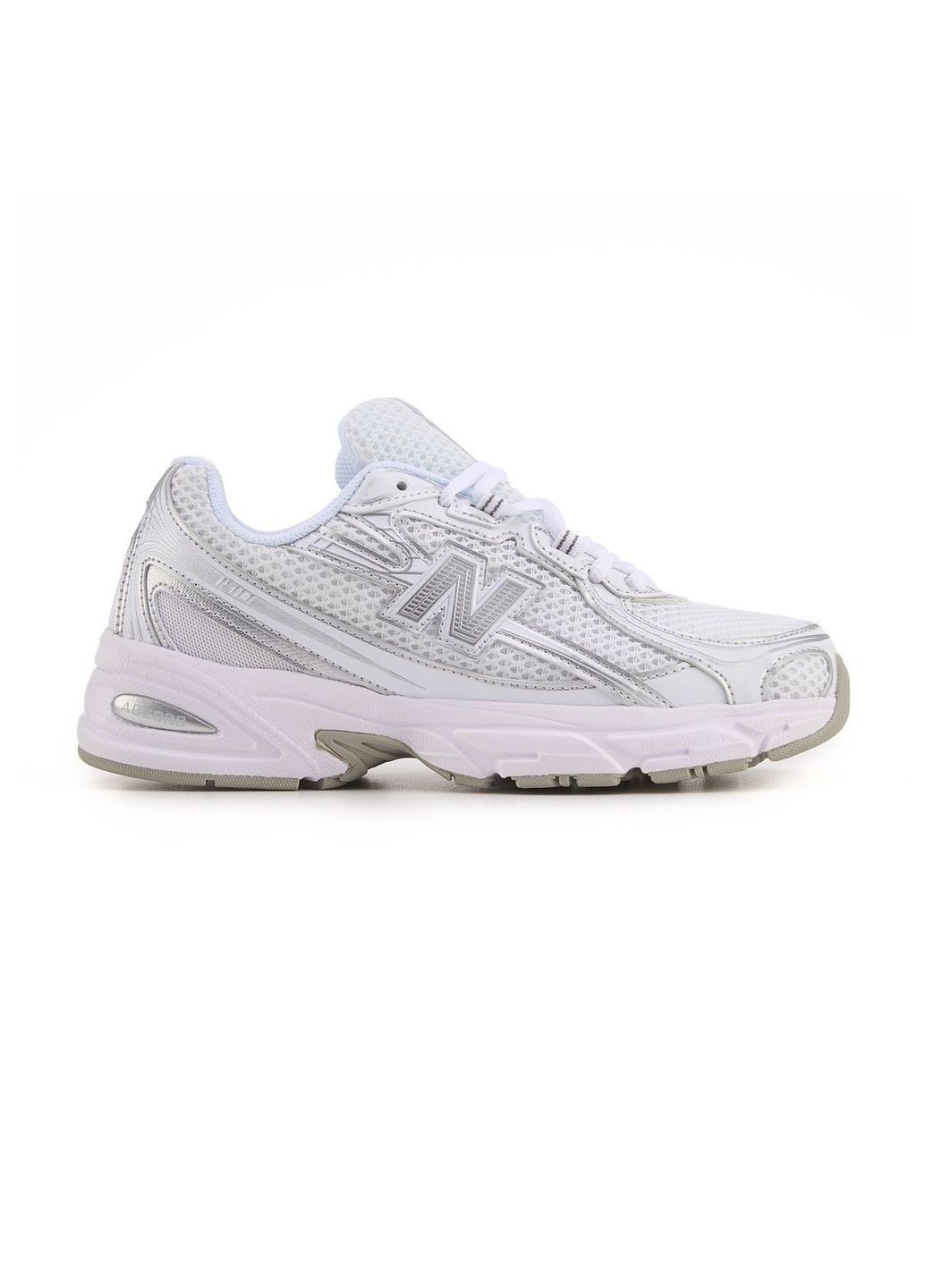 Білі літні кросівки new balance No Brand 740 White Silver
