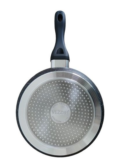 Сковорода глибока з кришкою VZ8059 26 см чорна Vezzer (364103673)