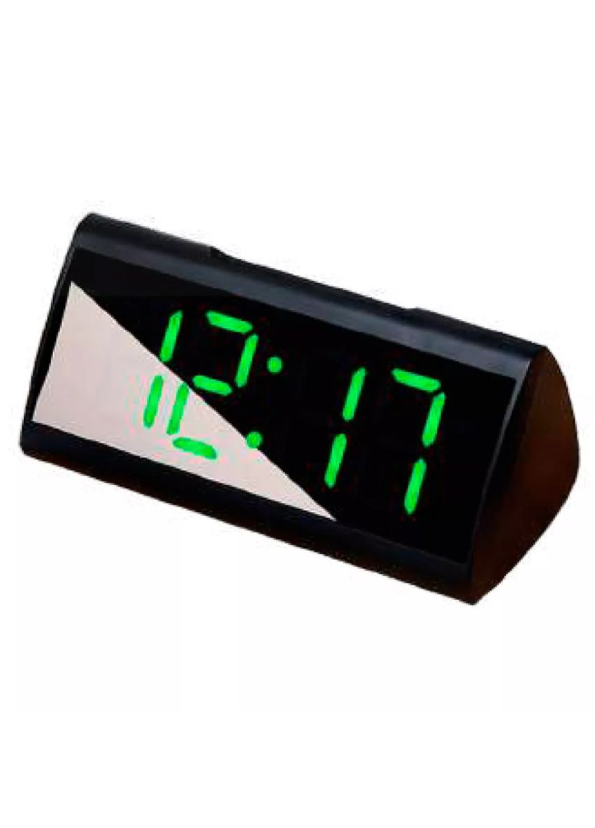 Часы настольные NX-6097 16.1х8.2х7.8 см черные Grunhelm (342415304)