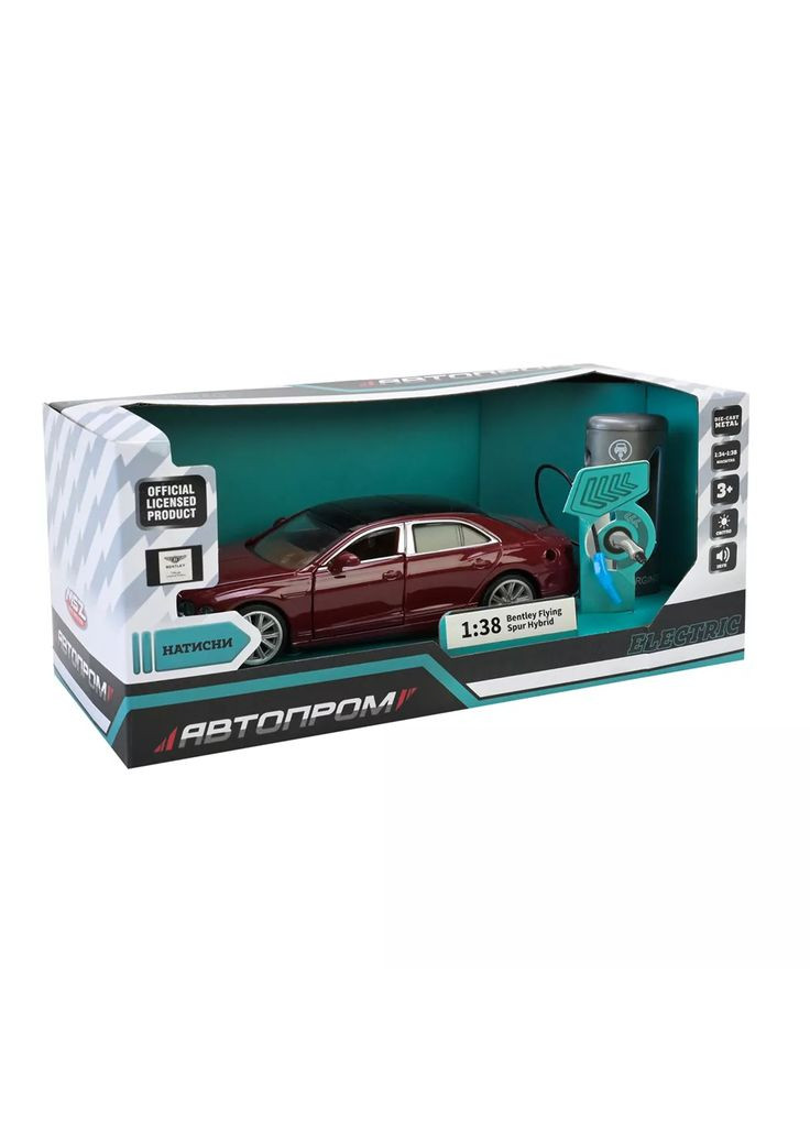 Автомодель Bentley Flying Spur Hybrid 1:38 бордова (68718R) АВТОПРОМ (364487988)