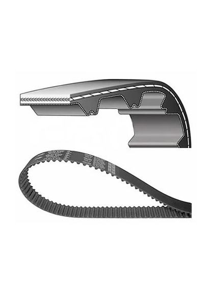 Ремінь зубч. ГРМ 133x25.4 (Вир-во ) 94464 Dayco (366167790)