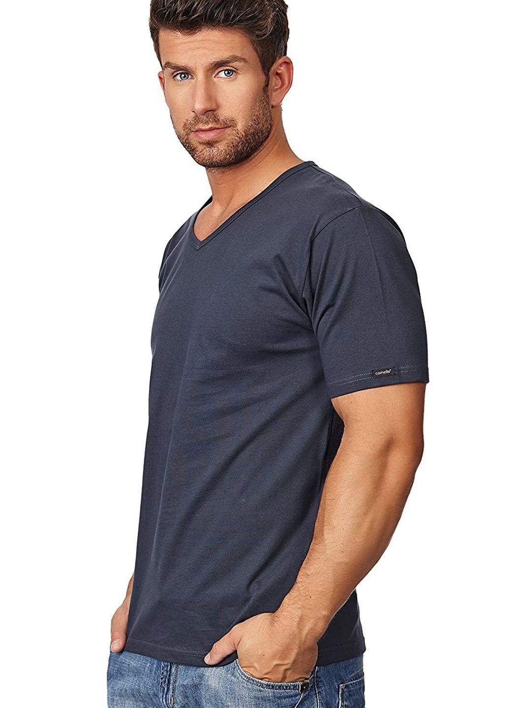 Графітова футболка чоловіча великого розміру 201 authentic Cornette