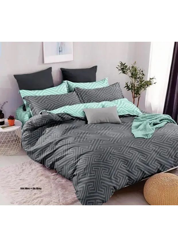 Комплект постільної білизни Бязь Голд "Пакман" Євро 200х220 см No Brand (365720703)