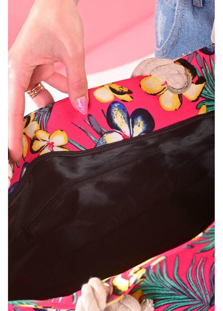 Сумка жіноча рожева із текстилю No Brand Жіноча сумка тоут (357118839)