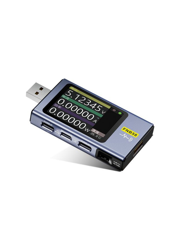 USB тестер Fnirsi FNB58 напряжения (4-28V) и тока (0-7A), Bluetooth, Box Voltronic (371632795)